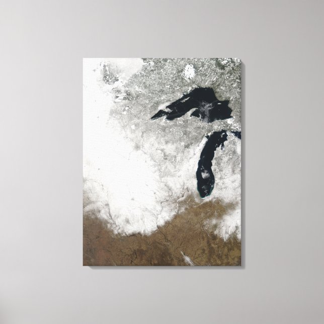 True-colour image of snow canvas print (Front)