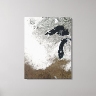 True-colour image of snow canvas print