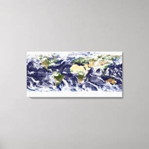 True-colour image of the entire Earth Canvas Print