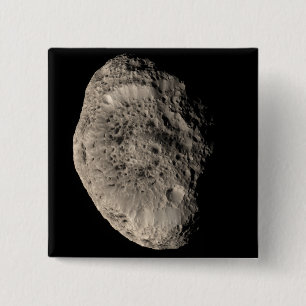 True colour mosaic of Saturn's moon Hyperion 2 Inch Square Button