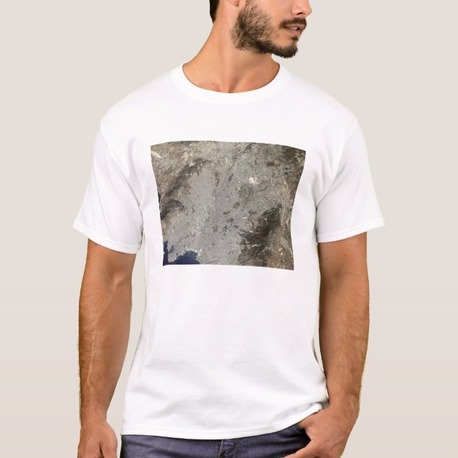 True-colour satellite view of central Athens T-Shirt (Front)