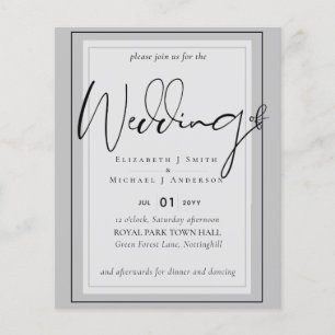 True Colour Script Typography Budget Wedding