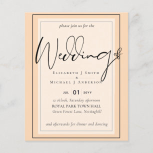 True Colour Script Typography Budget Wedding