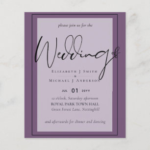 True Colour Script Typography Budget Wedding