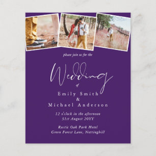True Colours PHOTO Collage Wedding Budget Invites