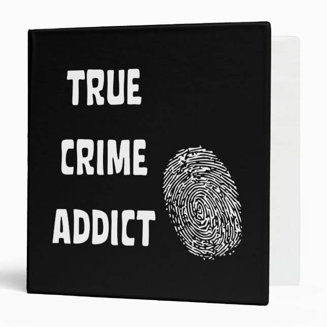 True crime addict binder (Front/Inside)