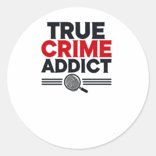 True Crime Addict Sticker 