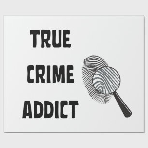 True crime addict wrapping paper