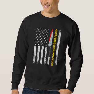 True Crime American Flag Patriotic Murderino Premi Sweatshirt