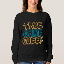 True Crime Queen Retro Neon Typography Design