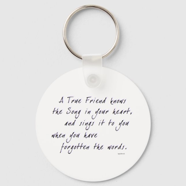 True Friend Keychain (Front)