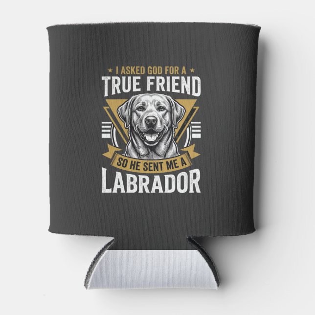 True Friend Labrador Dog Can Cooler (Front)