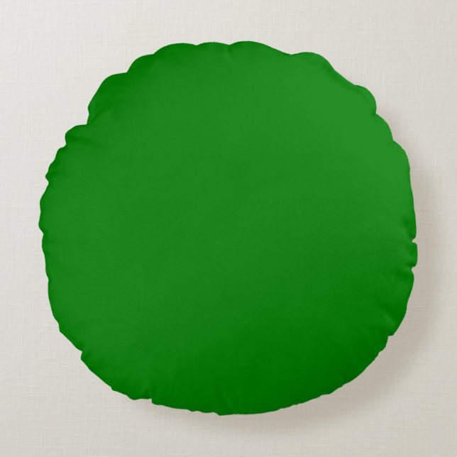True Green Round Pillow (Front)