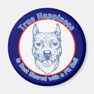 True Happiness with a Pit Bull Magnet