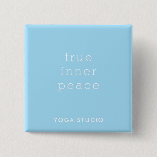True Inner Peace Yoga Studio Promotion Button (Front)
