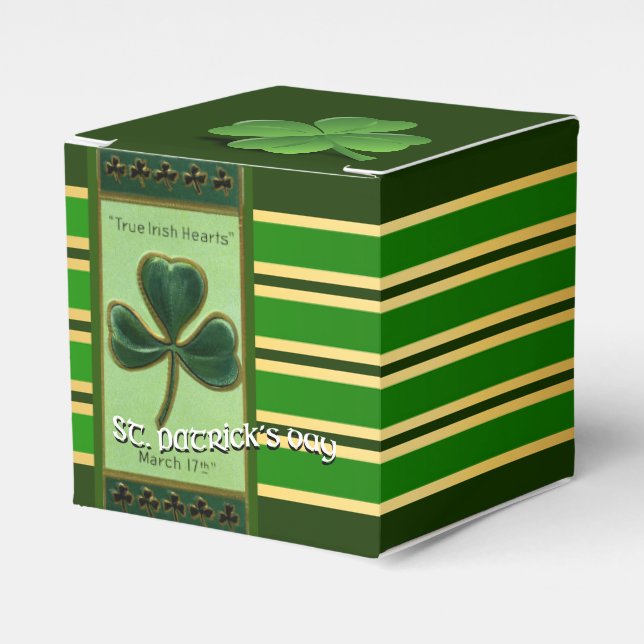True Irish Heart St Patrick's Day CFB Favor Box (Front Side)