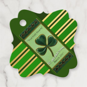 True Irish Heart St Patrick's Day Thank You FT Favour Tags
