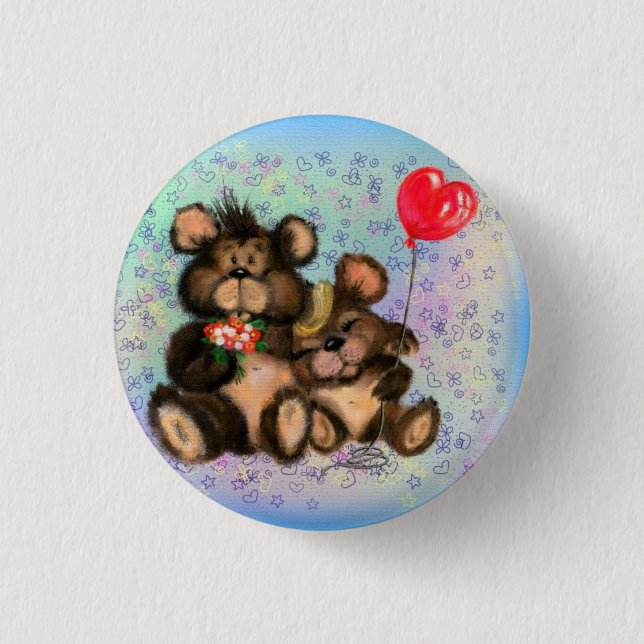 True Love 1 Inch Round Button (Front)
