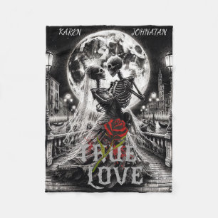 True Love Beyond , Custom Names  Fleece Blanket