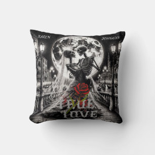 True Love Beyond , Custom Names Throw Pillow