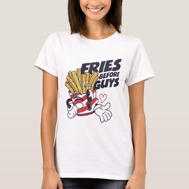 True Love Comes with Fries T-Shirt (Front)