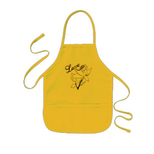 True Love Heart Roses Valentine's Day Sweetest Kids Apron
