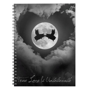 True Love Is Unbelievable-Flying Pigs Kissing Notebook