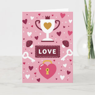 True Love Key To My Heart Card