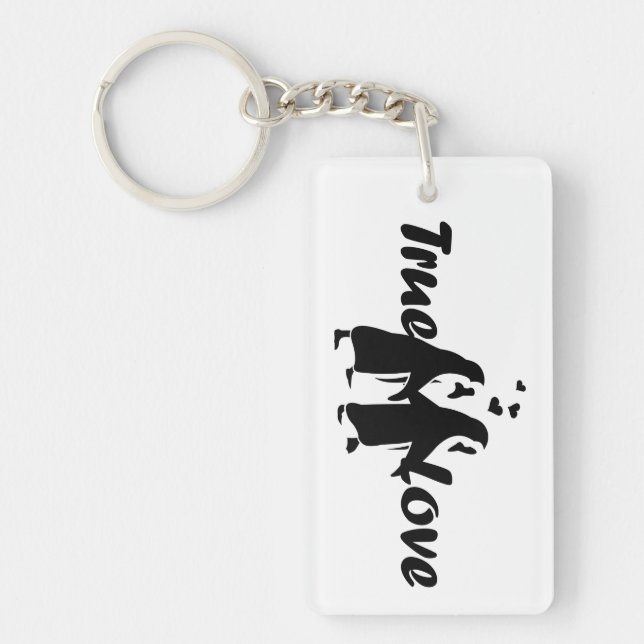 True Love (Penguin) Keychain (Front)