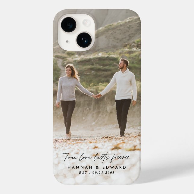 True Love photo modern minimal personalised gift Case-Mate iPhone Case (Back)