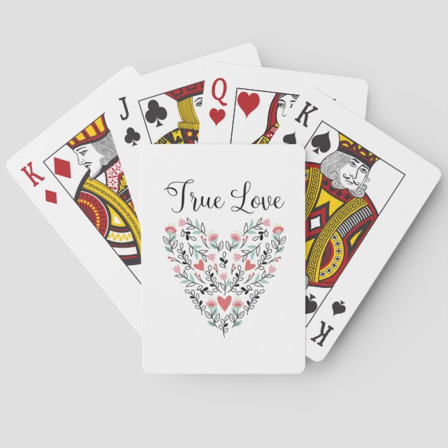 True Love Playing Cards (Back)