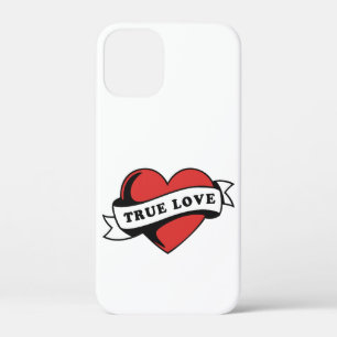 True Love Tattoo Heart   Classic Romance Design iPhone 12 Mini Case