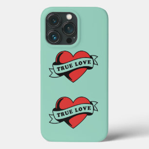 True Love Tattoo Heart Classic Romance Design iPhone 13 Pro Case