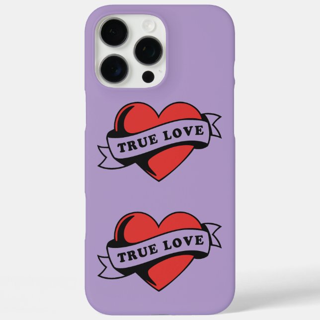 True Love Tattoo Heart | Classic Romance Design Case-Mate iPhone Case (Back)
