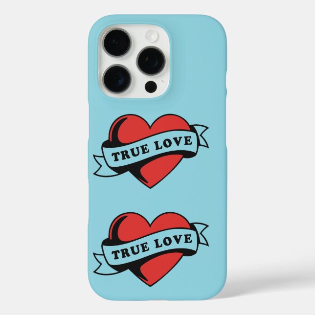True Love Tattoo Heart | Classic Romance Design Case-Mate iPhone Case (Back)