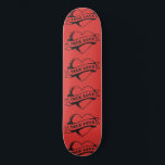 True Love Tattoo Heart | Classic Romance Design Skateboard<br><div class="desc">Traditional tattoo art heart with "True Love" banner,  combining classic American tattoo style with timeless romance. Perfect for those who appreciate vintage artwork and meaningful symbols. Ideal gift for Valentine's Day or any romantic occasion.</div>