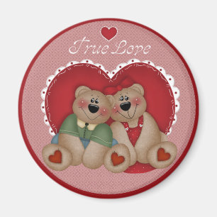 True Love Teddy Bears Valentine's Day Magnet