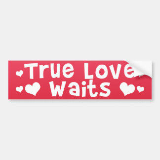 True Love Waits Bumper Sticker