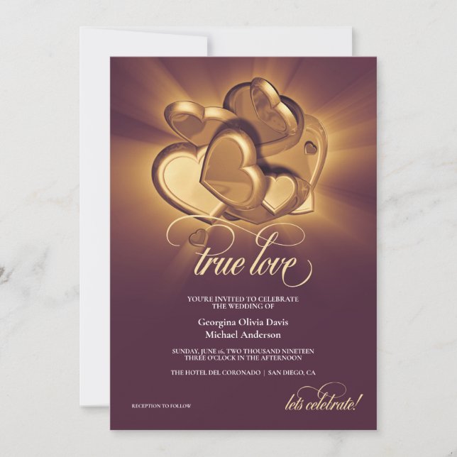 True Love Wedding Announcement (Front)