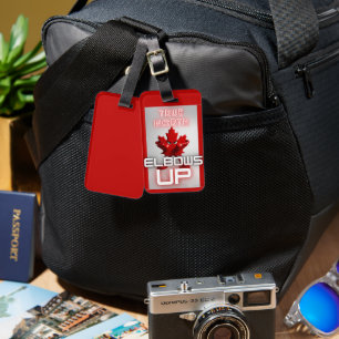 True North - Elbows Up Mug Luggage Tag