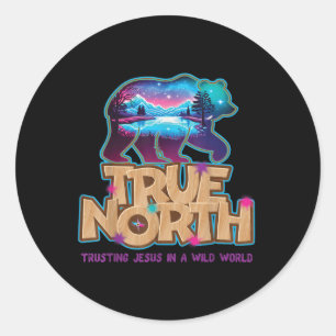 True North Trusting Jesus Vbs 2025 Wild World Bibl Classic Round Sticker