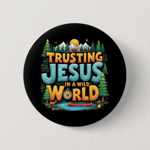 True North Vbs 2025 Trusting Jesus Camp Christian 2 Inch Round Button