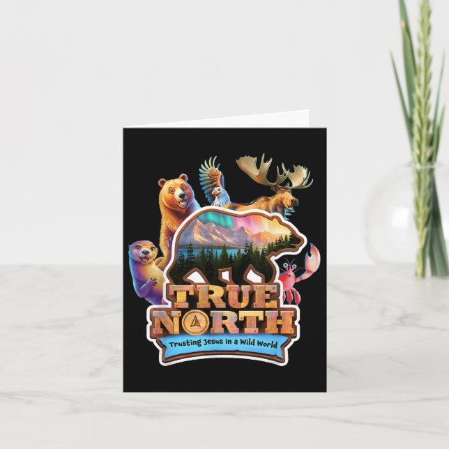 True North Vbs 2025 Trusting Jesus Christian Camp  Card (Front)