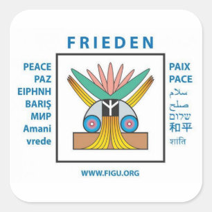 True Peace  Square Sticker