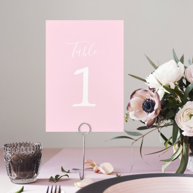 True Simplicity 1 Wedding Primrose Table Number (Creator Uploaded)