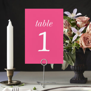 True Simplicity 2 Carnation Wedding Table Number