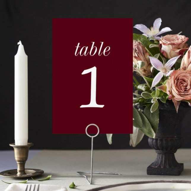 True Simplicity 2 Rosewood Wedding Table Number (Creator Uploaded)