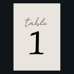 True Simplicity 3 Beige Wedding Table Number<br><div class="desc">These table numbers perfectly coordinate with the True Simplicity 3 Beige & Black collection. You can choose to have all the table numbers match in the same colour, or mix it up and choose a different coordinating colour for each table. Edit the number on your own to purchase, or contact...</div>