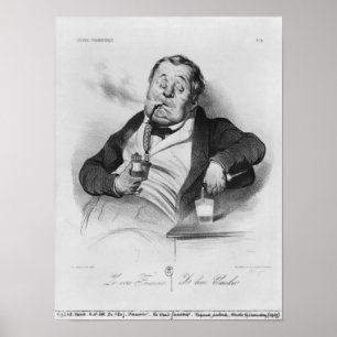 true smoker, from series 'Galerie physionomique' Poster