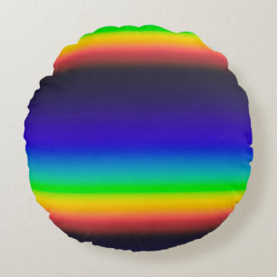 True solar spectrum round pillow